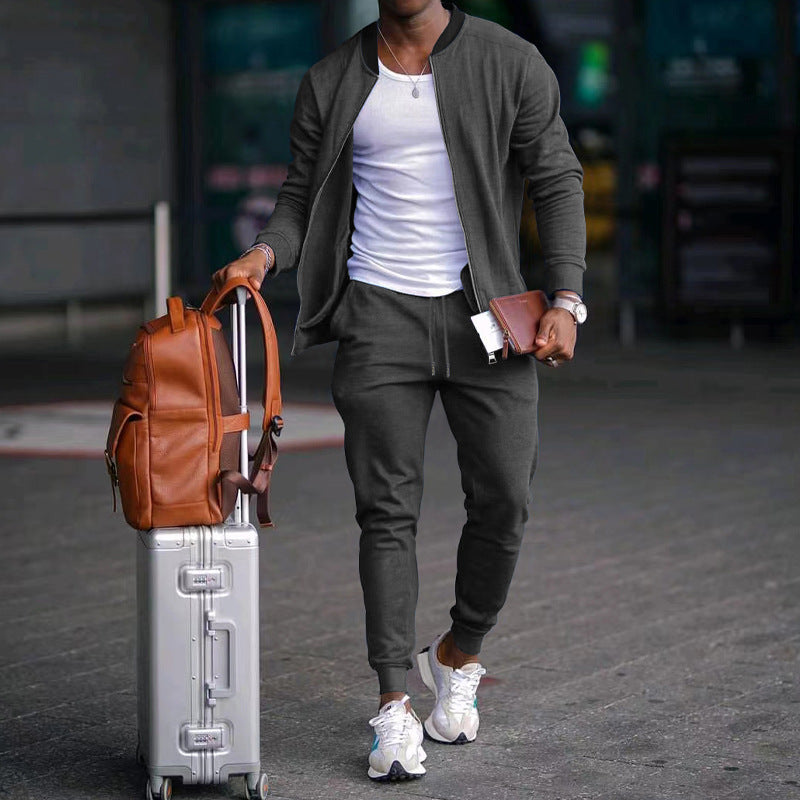 Ensemble "Motion-Flex" – Duo Sport & Casual, Haut Manches Longues et Jogging Ajusté