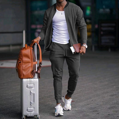 Ensemble "Motion-Flex" – Duo Sport & Casual, Haut Manches Longues et Jogging Ajusté