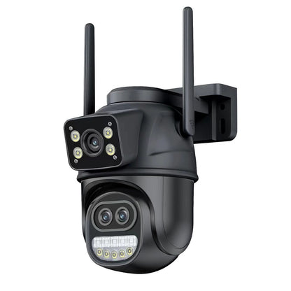 Caméra "Dual-Vision Pro" – Double Objectif, Zoom Hybride & Surveillance Intelligente 360°
