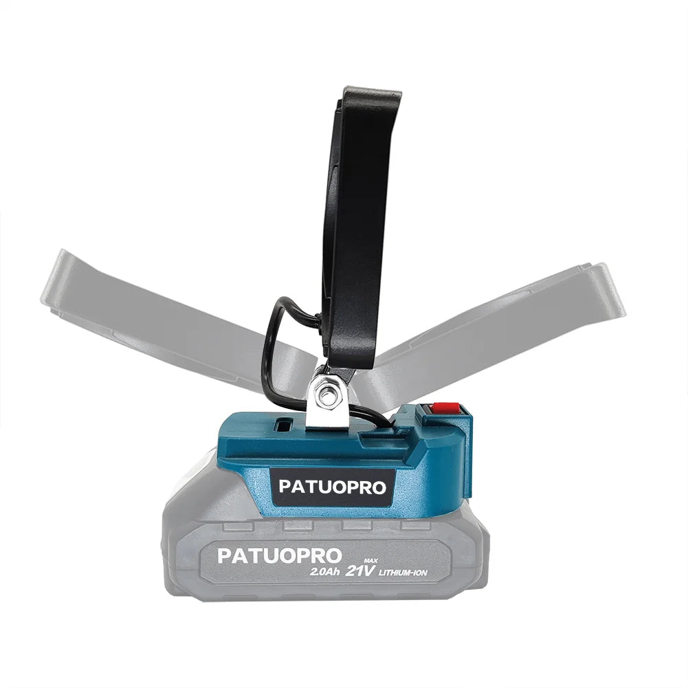 Lampe portable de travail LED sans fil pour chantier, projecteur Lampe de poche compatible avec batteries Makita 18v (pas de batterie)