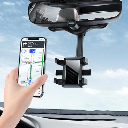Support "Drive-View" – Support Téléphone Rétroviseur Rotatif 360° & Rétractable
