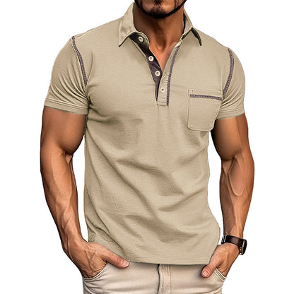 Polo Henley "Urban-Tech" – Tricot Respirant, Séchage Rapide & Détails Contrastés