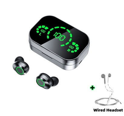 Écouteurs "Quantum-Sound" TWS – Écran LED Géant, Son Hi-Fi & Powerbank Intégré
