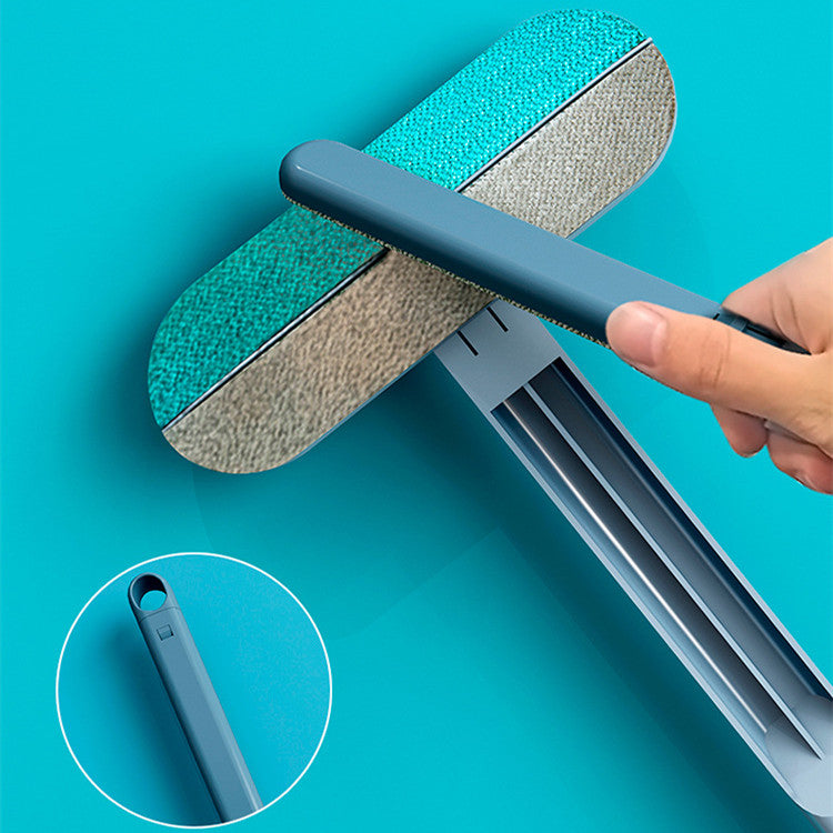Brosse "Magic-Cleaner" 4-en-1 – Anti-Poils, Nettoyant Moustiquaires & Surfaces Textiles