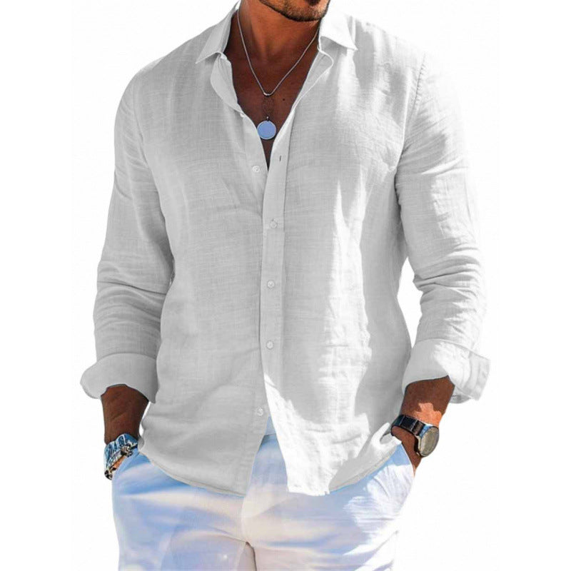 Chemise "Riviera" en Lin Premium – Coupe Ajustée & Respirante