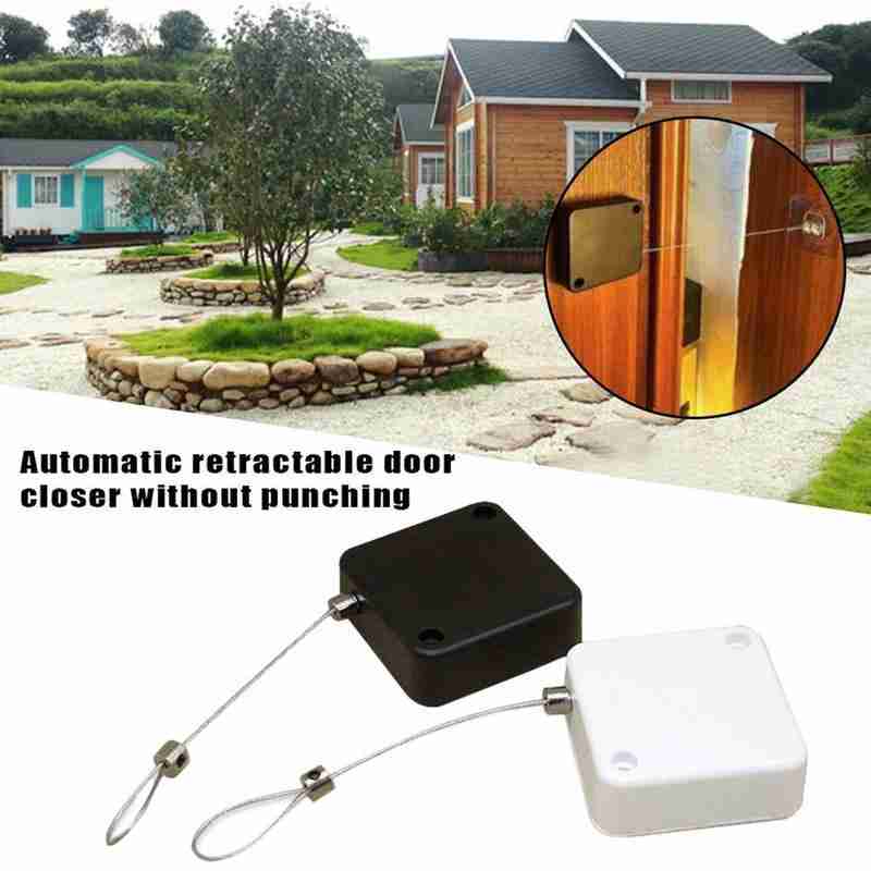 Ferme-Porte Automatique "Easy-Close" – Installation Sans Perçage & Tension Réglable (500g-1000g)